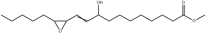 10-Undecenoic acid, 9-hydroxy-11-(3-pentyl-2-oxiranyl)-, methyl ester Structure