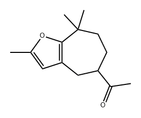 Ethanone, 1-(5,6,7,8-tetrahydro-2,8,8-trimethyl-4H-cyclohepta[b]furan-5-yl)- 구조식 이미지