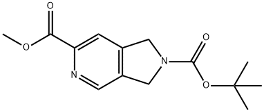 2H-Pyrrolo[3,4-c]pyridine-2,6-dicarboxylic acid, 1,3-dihydro-, 2-(1,1-dimethylethyl) 6-methyl ester Structure