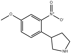 3-(4-methoxy-2-nitrophenyl)pyrrolidine Structure
