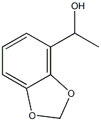 1,3-Benzodioxole-4-methanol, a-methyl- Structure