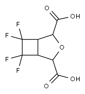 6,6,7,7-tetrafluoro-3-oxabicyclo[3.2.0]heptane-2,4-dicarboxylic acid Structure