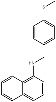 N-{[4-(methylsulfanyl)phenyl]methyl}naphthalen-1-amine 구조식 이미지