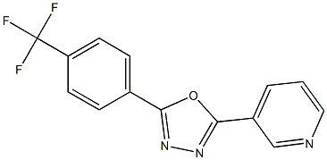3-{5-[4-(trifluoromethyl)phenyl]-1,3,4-oxadiazol-2-yl}pyridine Structure