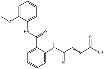 4-{2-[(2-methoxyanilino)carbonyl]anilino}-4-oxo-2-butenoic acid Structure