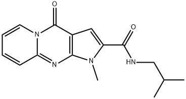 N-isobutyl-1-methyl-4-oxo-1,4-dihydropyrido[1,2-a]pyrrolo[2,3-d]pyrimidine-2-carboxamide 구조식 이미지