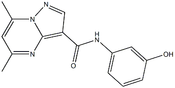 N-(3-hydroxyphenyl)-5,7-dimethylpyrazolo[1,5-a]pyrimidine-3-carboxamide Structure
