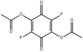 2,5-Cyclohexadiene-1,4-dione, 2,5-bis(acetyloxy)-3,6-difluoro- 구조식 이미지