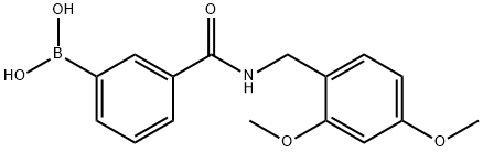 Boronic acid, [3-[[[(2,4-dimethoxyphenyl)methyl]amino]carbonyl]phenyl]- (9CI) Structure