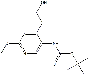 2-[5-(Boc-amino)-2-methoxy-4-pyridyl]ethanol Structure