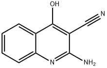 3-Quinolinecarbonitrile, 2-amino-4-hydroxy- Structure