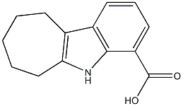 5H,6H,7H,8H,9H,10H-cyclohepta[b]indole-4-carboxylic acid Structure