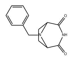 8-BENZYL-3,8-DIAZABICYCLO[3.2.1]OCTANE-2,4-DIONE 구조식 이미지