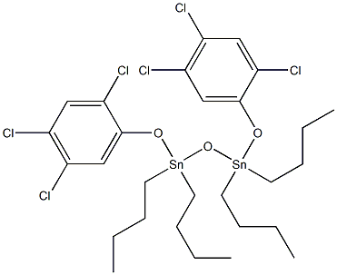 oxybis(dibutyl(2,4,5-trichlorophenoxy)tin) Structure
