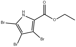 에틸3,4,5-트리브로모피롤-2-카르복실레이트 구조식 이미지