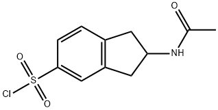 2-(Acetylamino)indane-5-sulfonyl chloride 구조식 이미지