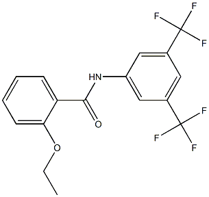 N-[3,5-bis(trifluoromethyl)phenyl]-2-ethoxybenzamide 구조식 이미지