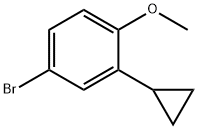 4-bromo-2-cyclopropyl-1-methoxybenzene Structure