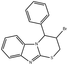 3-BROMO-4-PHENYL-3,4-DIHYDRO-2H-[1,3]THIAZINO[3,2-A]BENZIMIDAZOLE 구조식 이미지