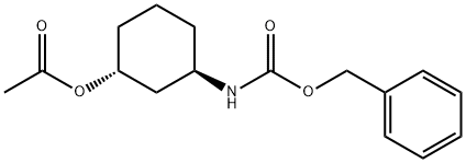 (1R,3R)-3-(((Benzyloxy)Carbonyl)Amino)Cyclohexyl Acetate* Structure