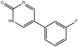 2-Hydroxy-5-(3-fluorophenyl)pyrimidine Structure