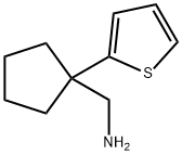 [1-(thiophen-2-yl)cyclopentyl]methanamine 구조식 이미지