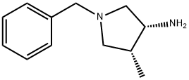 3-Pyrrolidinamine, 4-methyl-1-(phenylmethyl)-, cis- (9CI) Structure