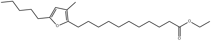 2-Furanundecanoic acid, 3-methyl-5-pentyl-, ethyl ester Structure