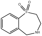 2,3,4,5-tetrahydrobenzo[f][1,4]thiazepine1,1-dioxide 구조식 이미지