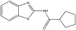 N-(1,3-benzothiazol-2-yl)cyclopentanecarboxamide 구조식 이미지