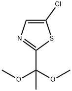 Thiazole, 5-chloro-2-(1,1-dimethoxyethyl)- Structure