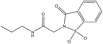 2-(1,1-dioxido-3-oxo-1,2-benzisothiazol-2(3H)-yl)-N-propylacetamide Structure