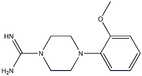 4-(2-methoxyphenyl)piperazine-1-carboximidamide 구조식 이미지