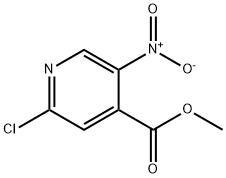 2-Chloro-5-nitro-isonicotinic acid methyl ester 구조식 이미지