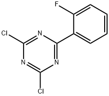 2,4-Dichloro-6-(2-fluorophenyl)-1,3,5-triazine Structure