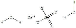 Calcium selenate dihydrate Structure