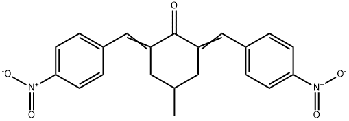 4-methyl-2,6-bis(4-nitrobenzylidene)cyclohexanone Structure