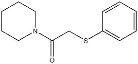 2-(Phenylthio)-1-(piperidin-1-yl)ethan-1-one Structure