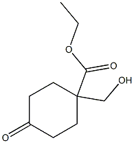 ethyl 1-(hydroxymethyl)-4-oxocyclohexane-1-carboxylate Structure