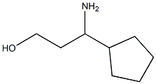 3-AMINO-3-CYCLOPENTYLPROPAN-1-OL Structure