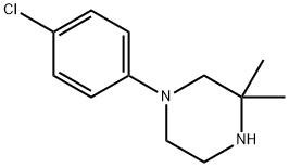 1-(4-chlorophenyl)-3,3-dimethylpiperazine 구조식 이미지