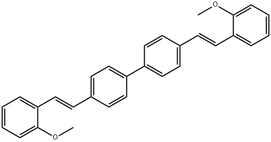4,4'-Bis[(E)-2-methoxystyryl]biphenyl 구조식 이미지