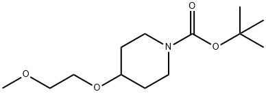 tert-butyl 4-(2-methoxyethoxy)piperidin-1-carboxylate 구조식 이미지