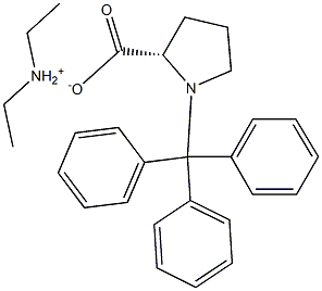 N-Trityl-L-Proline Diethylammonium Salt 구조식 이미지