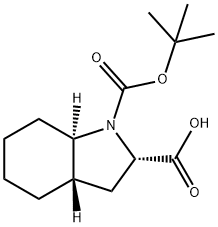 (2S,3aS,7aR)-1-[(2-methylpropan-2-yl)oxycarbonyl]-2,3,3a,4,5,6,7,7a-octahydroindole-2-carboxylic acid Structure