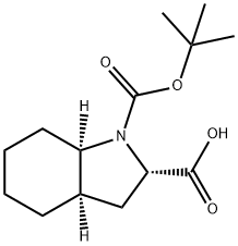 (2S,3aR,7aR)-1-[(2-methylpropan-2-yl)oxycarbonyl]-2,3,3a,4,5,6,7,7a-octahydroindole-2-carboxylic acid Structure