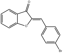(Z)-2-(4-bromobenzylidene)benzofuran- 3(2H)-one 구조식 이미지