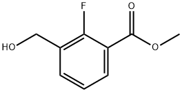 Benzoic acid, 2-fluoro-3-(hydroxymethyl)-, methyl ester Structure
