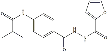 N-(4-{[2-(2-furoyl)hydrazino]carbonyl}phenyl)-2-methylpropanamide Structure