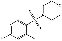 4-[(4-fluoro-2-methylphenyl)sulfonyl]morpholine Structure